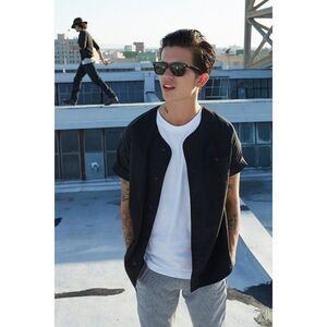 Your Neighbors Baseball Button-Down Shirt - Size Small - Urban Outfitters